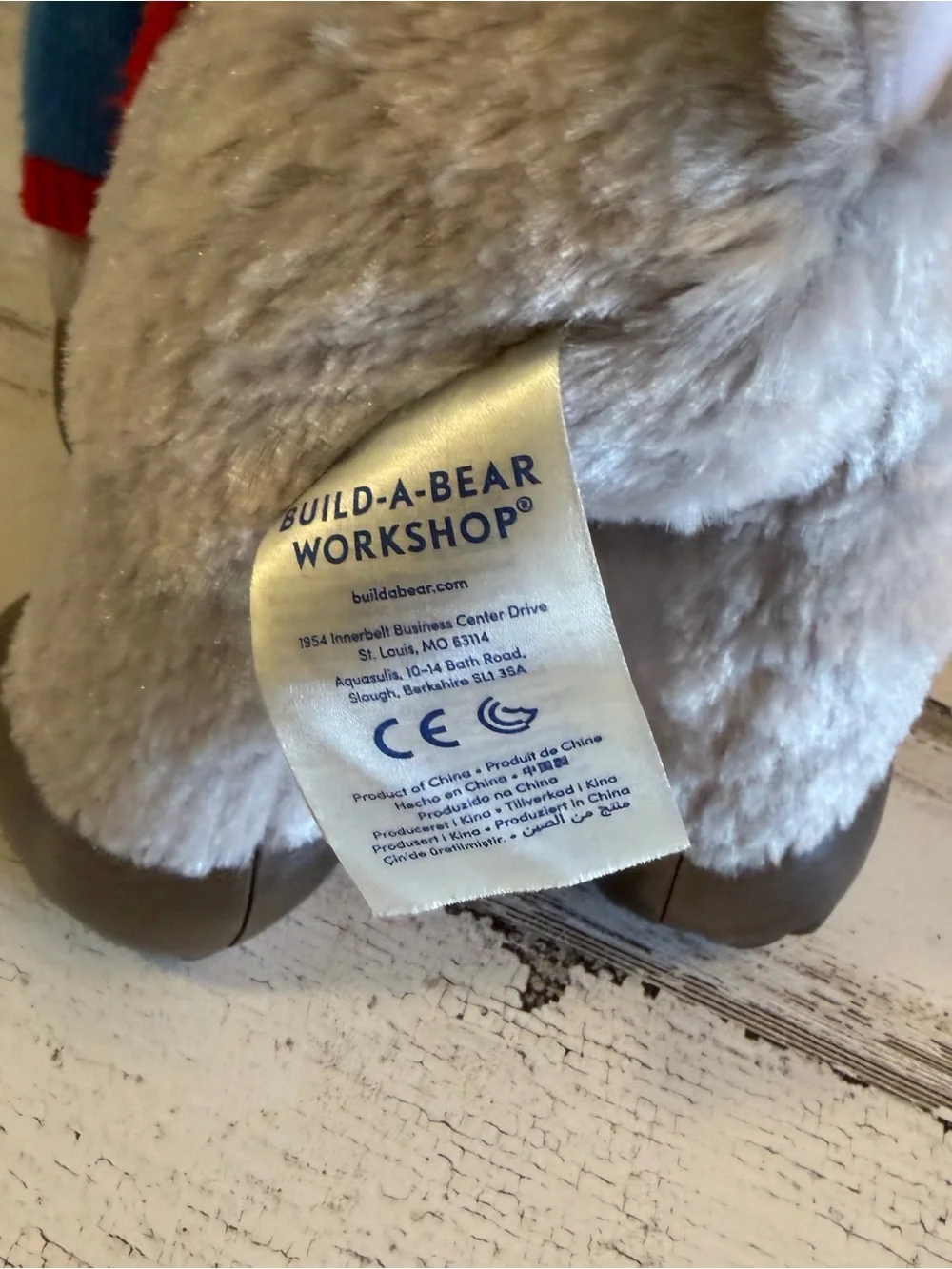 Build a Bear Silver Snow Reindeer Plush Christmas
